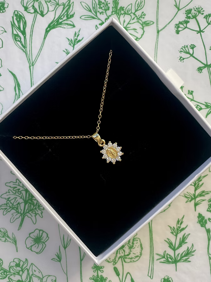 Mini Hail Mary Necklace
