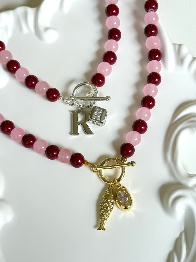 Rosette Charm Necklace
