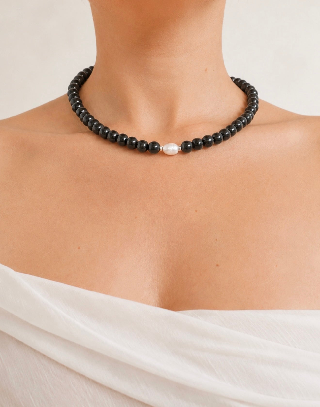 Midnight Pearl Necklace