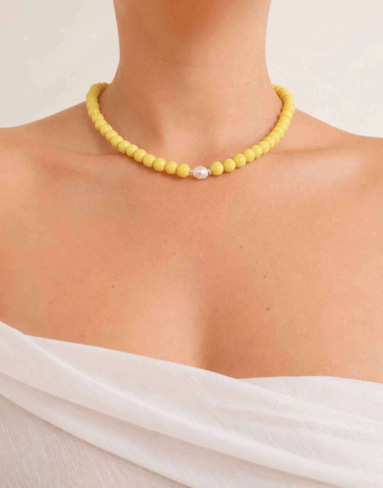 Butter Pearl Necklace