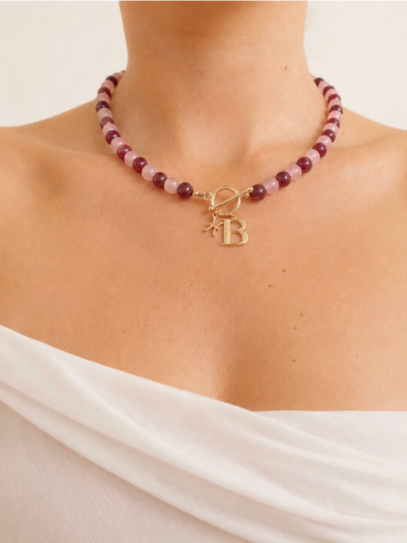 Rosette Charm Necklace