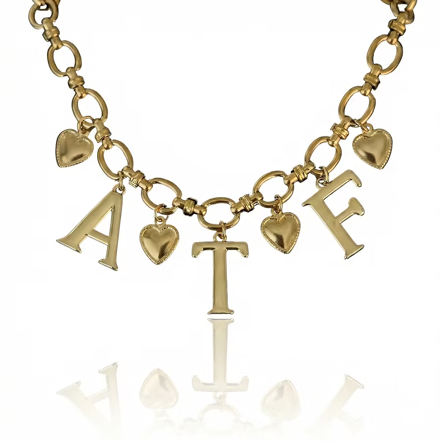 Heart Initial Necklace