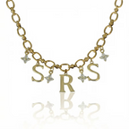 Gemstone Initial Necklace