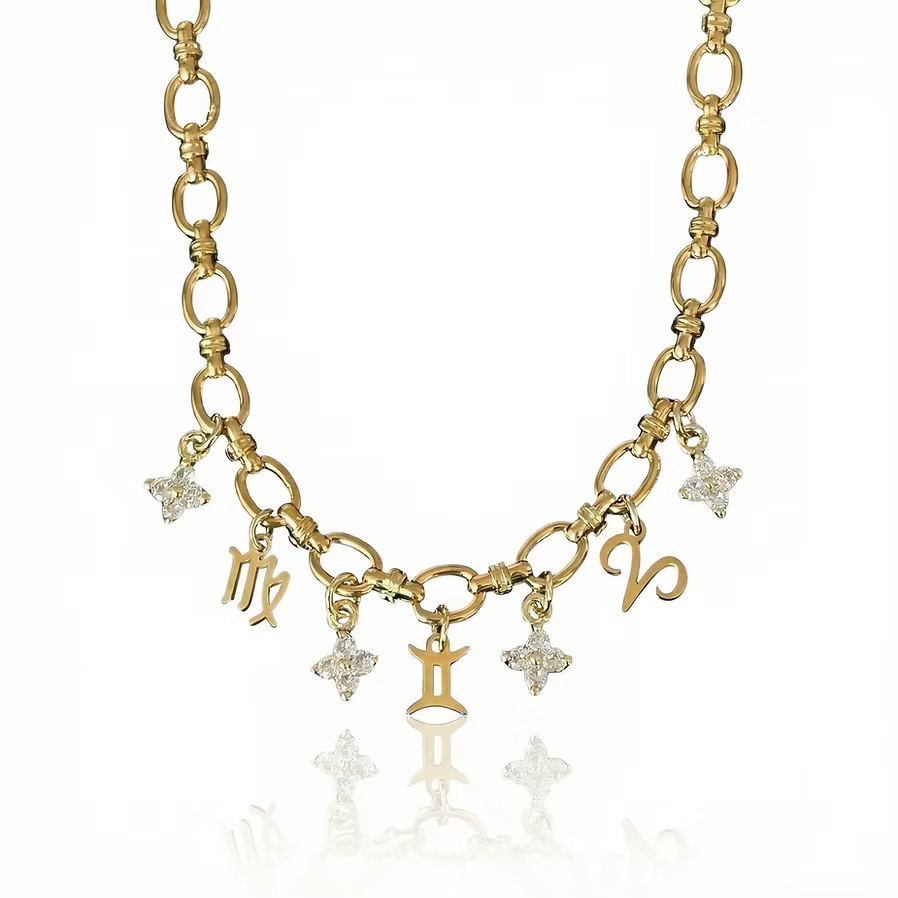 Gemstone Star Sign Necklace