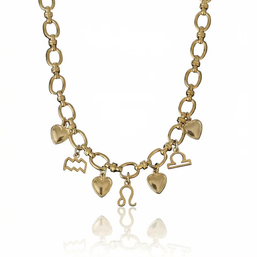 Heart Star Sign Necklace